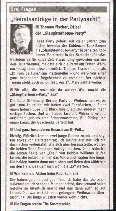 RZ-BerichtSlaughterhouseParty